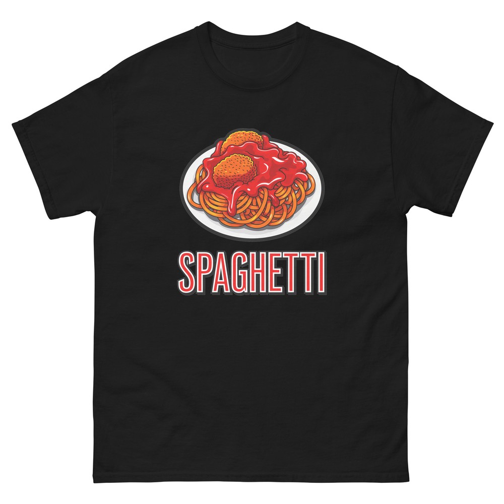 Spaghetti Lover Food Image Cartoon Funny T-Shirt Shirt