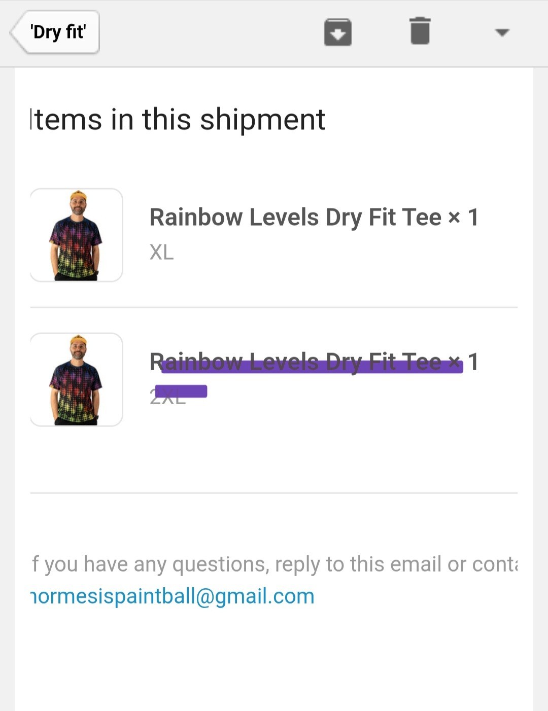 Hormesis Men's XL Rainbow Levels Dry Fit Short Sleeve Multicolor Graphic Tee gallery