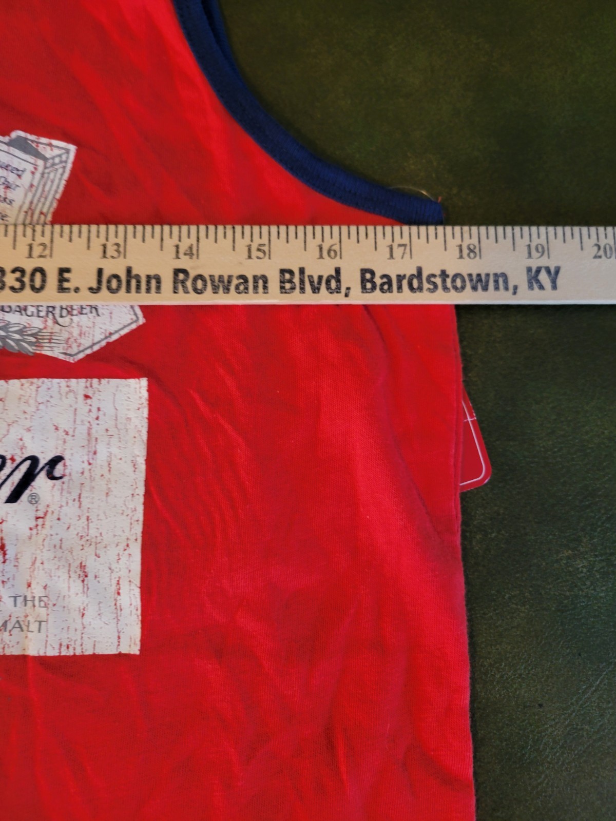 NWT Budweiser King of Beer Men's Tank Top in Red Small 34/36 New gallery