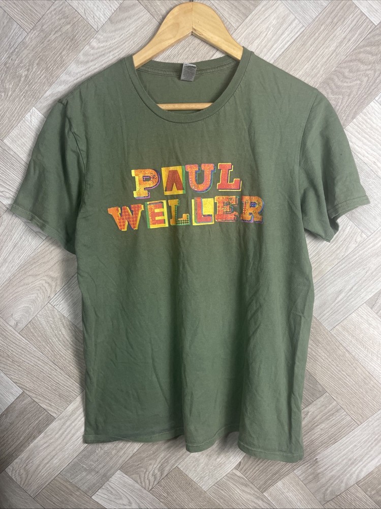 Paul Weller Multicoloured Logo Official Mens T-Shirt Medium