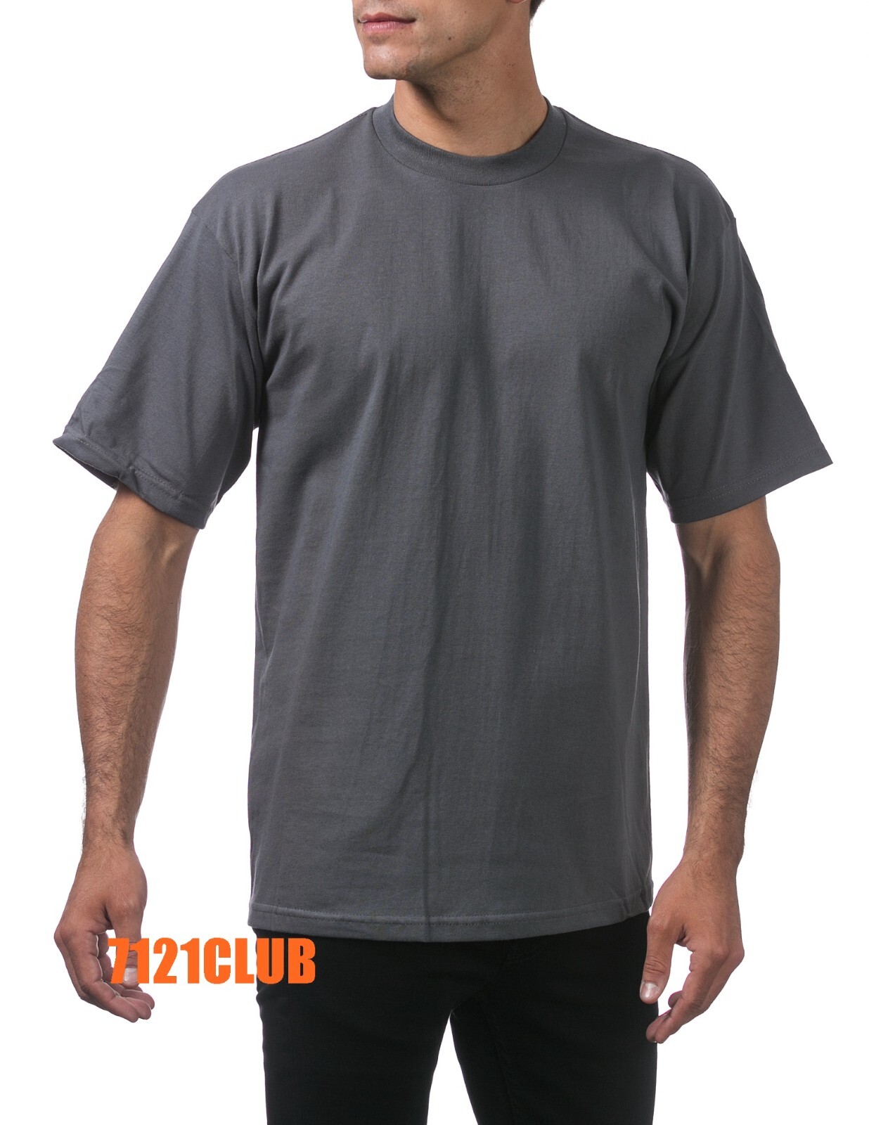 6 PACK PRO CLUB MEN'S T SHIRTS PROCLUB HEAVYWEIGHT SHORT SLEEVE BIG & TALL S-7XL gallery