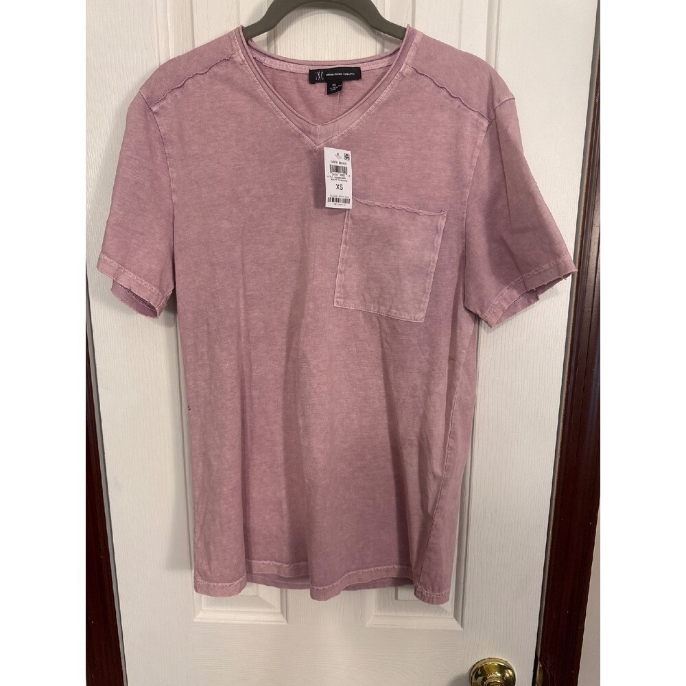 INC International Concepts Pocket T-Shirt V-Neck Short Sleeve XS