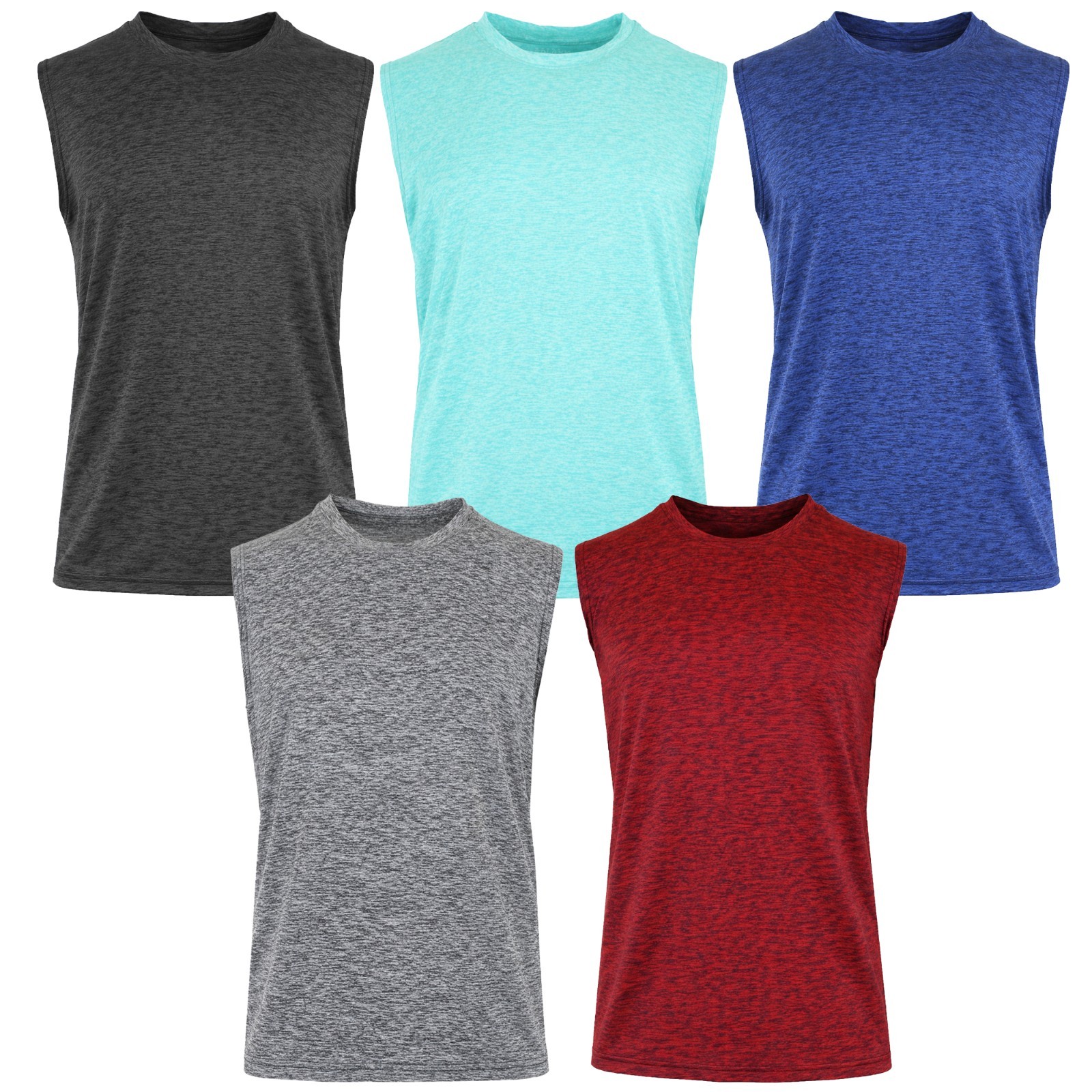 2-Pack Men’s Breathable Sleeveless Workout Tank Tops (S–3XL) Free Shipping
