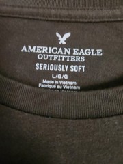 Mens American Eagle Outfitters Seriously Soft Green Logo T-Shirt Size Large NWT