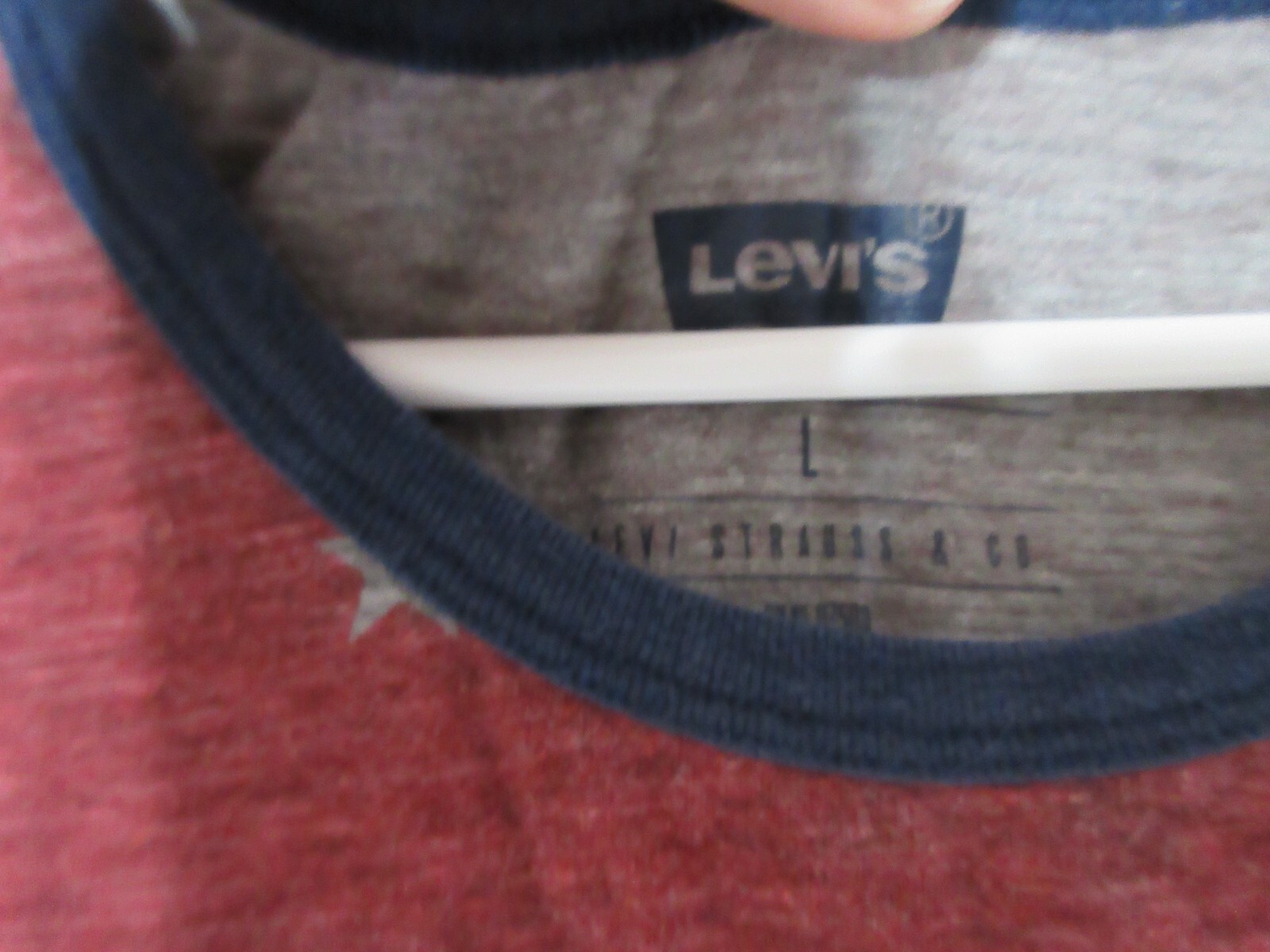 Levi's Mens Striped Stretch Scoop Neck Tank Top Sleeveless Size L Multicolor gallery