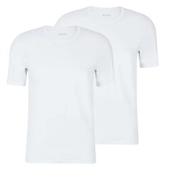 2 Pack BOSS Men’s T Shirts Crew Neck Comfort 100% Cotton White or Black