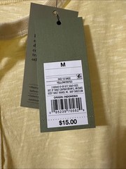 Goodfellow & Co Men’s Pale Yellow Short Sleeve Henley