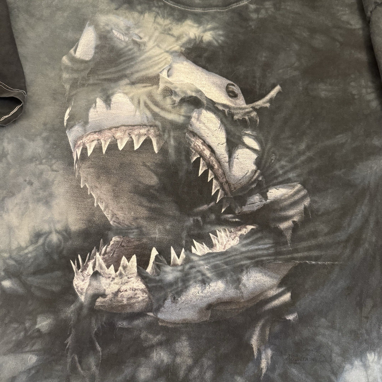 The Mountain Shirt Mens 5XLT Gray Shark Attack Ripping Y2K gallery