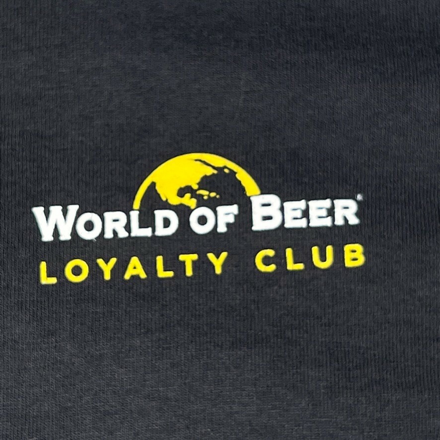 World Of Beer Shirt Men Large Loyalty Club 50 WOB Culture Work Party Gym Go gallery