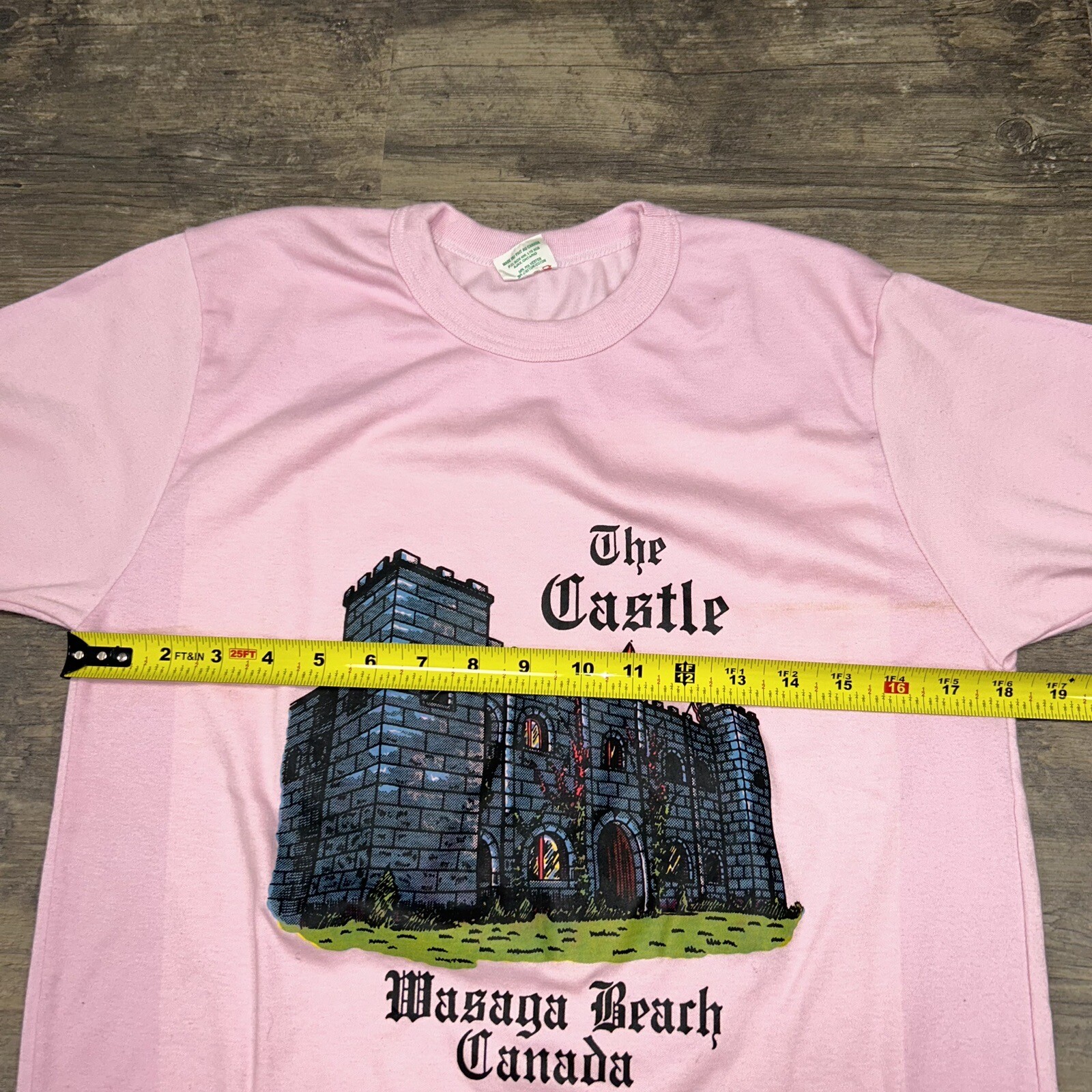 Vintage McLean Deluxe Graphic T Shirt Size XL The Castle Wasaga Beach, Canada gallery