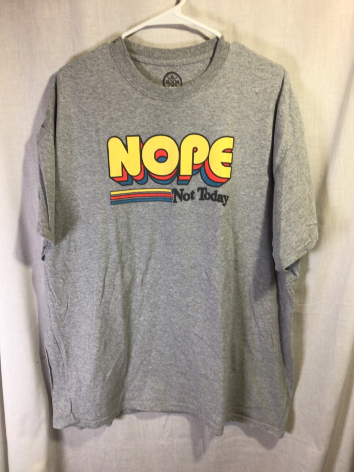 DOM (Nope Not Today) Gray 2XL Cotton Blend T Shirt T17