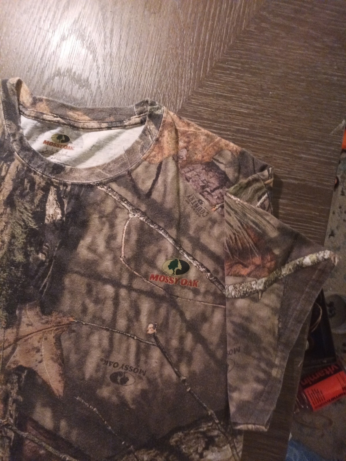 Mossy Oak Country Roots Camo T Shirt Short Sleeve Hunting Camouflage Size L gallery