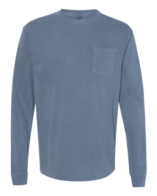 Comfort Colors 4410 Unisex Garment-Dyed Heavyweight Long Sleeve Pocket T-Shirt gallery