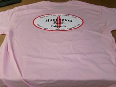 HUNTINGTON BEACH SURF BREAKS S/S CLOSE OUT GILDAN 50% SOFT COTTON 50% POLY NEW!