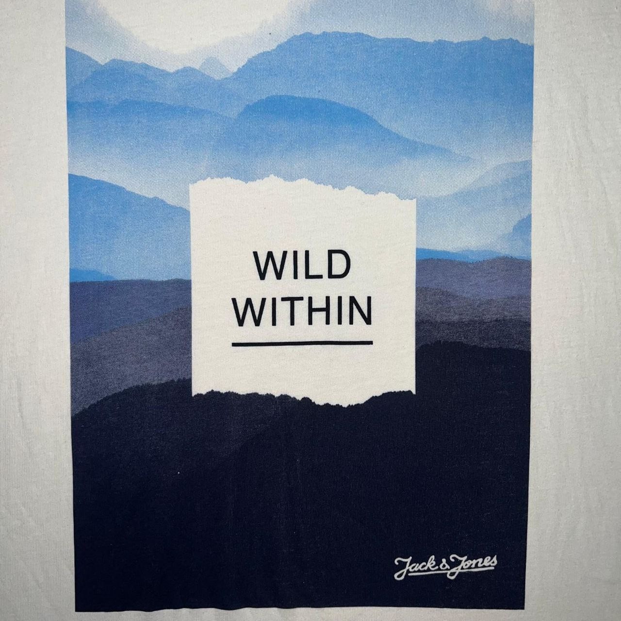 Jack & Jones Originals T Shirt Men's XL White Wild Within Outdoors Tee gallery