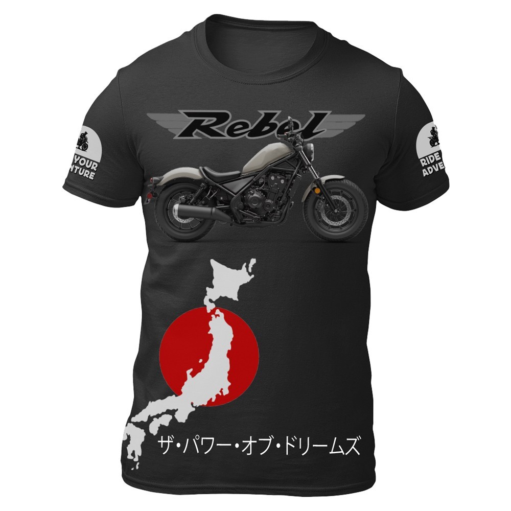 Motorcycle T-shirt / Gift For Honda Rebel Moto Bikers Streetwear gallery