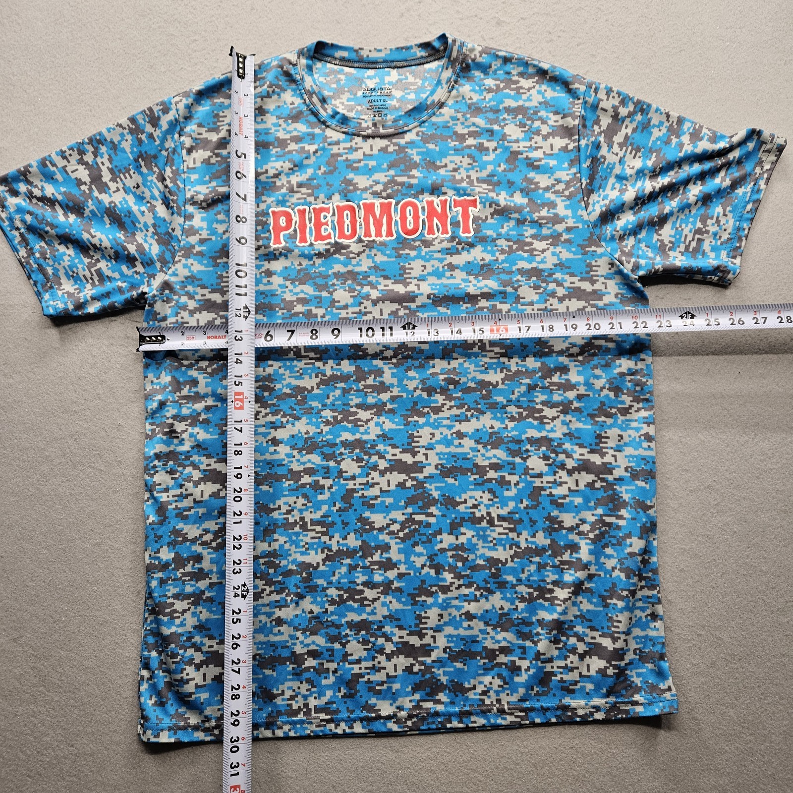 Augusta Sportswear Men's XL Blue Piedmont Printed T-Shirt gallery