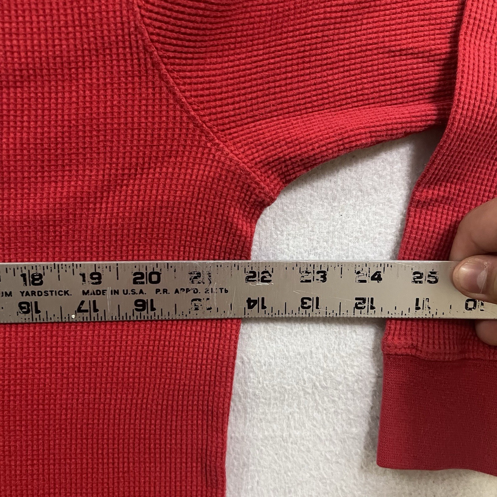 Vintage Southpole Thermal Shirt Mens XL Red Long Sleeve Waffle Knit Y2K Skater gallery