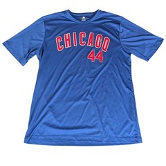 Anthony Rizzo Chicago Cubs MLB Blue Jersey Shirt 44 VF Imagewear Mens XL