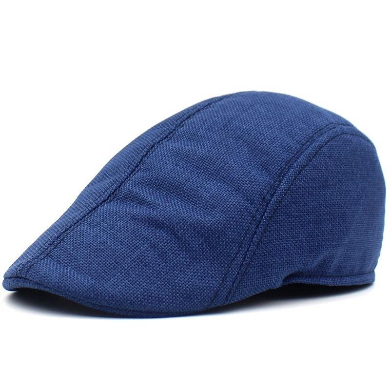 Solid Color Breathable Unisex Short Brim Beret Spring Summer Unisex Dad Hat Peak gallery