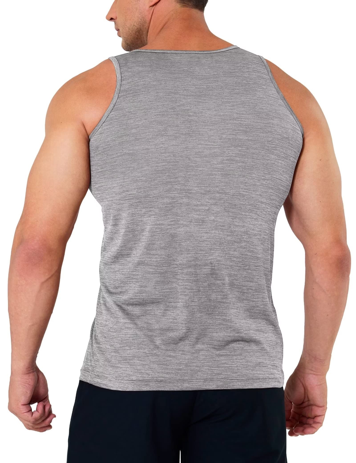 Men's Tank Tops Sleeveless Gym Workout A-Shirt Quick Dry Muscle Shirt Summer Tee gallery