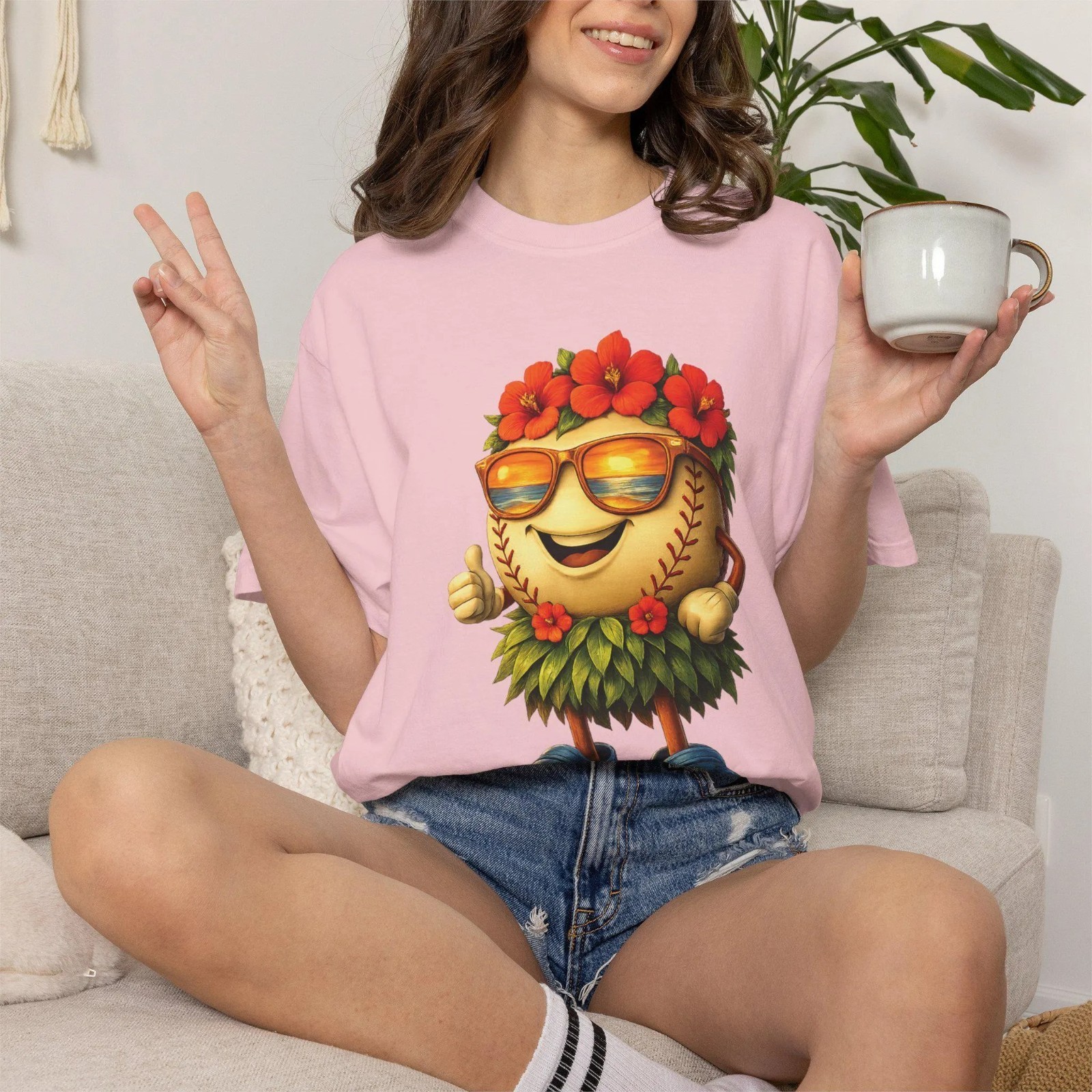Cute Hawaiian Pickleball Shirt, Funny Tropical Beach Summer Vacation Tee T-Shirt gallery