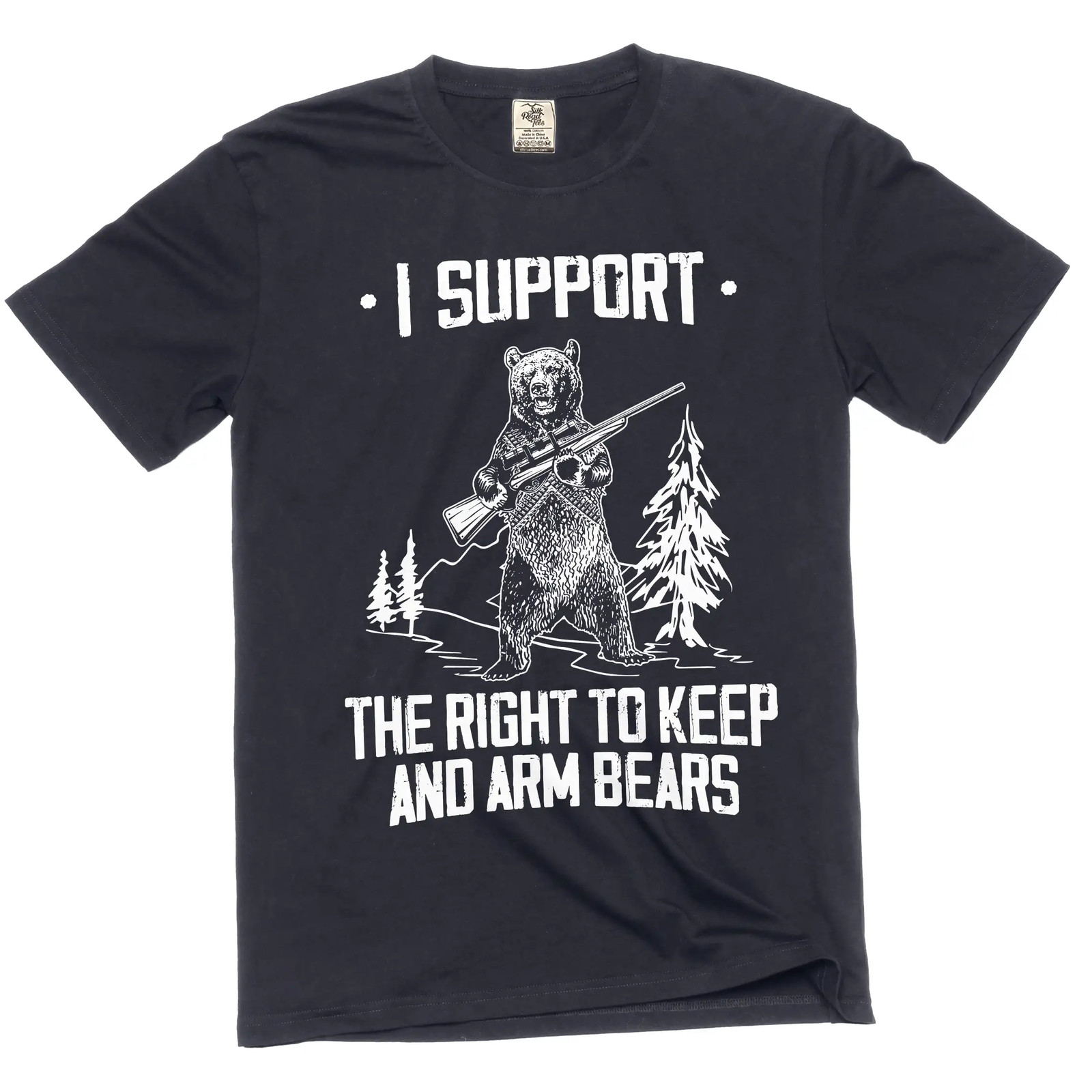 I support the right to keep and arm bears Funny Tee shirt second amendment Tee gallery
