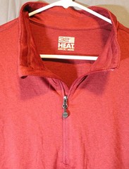 32 Degrees Heat Men’s Size Medium Qtr Zip Long Sleeve Shirt, Red, New w/o Tags