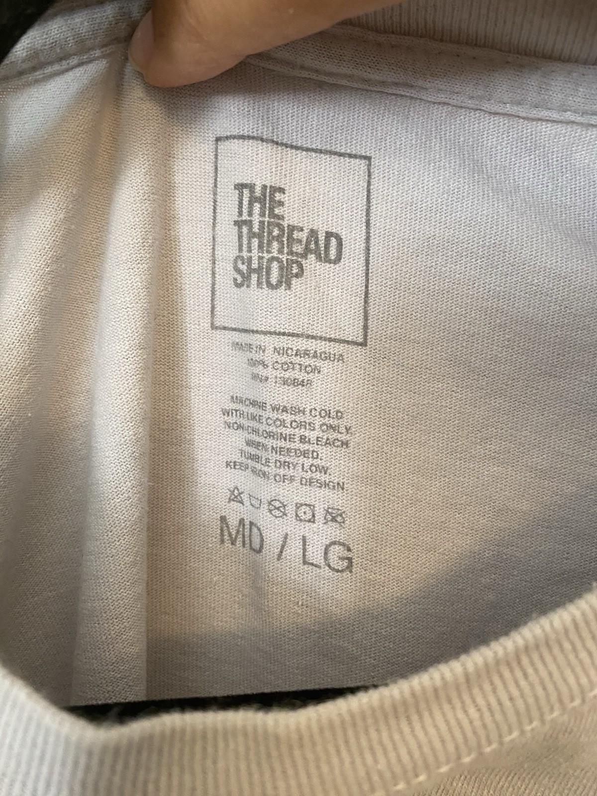 The Thread Shop T-Shirt Aliyah M/L Unisex Light Grey Back Of My Mind gallery