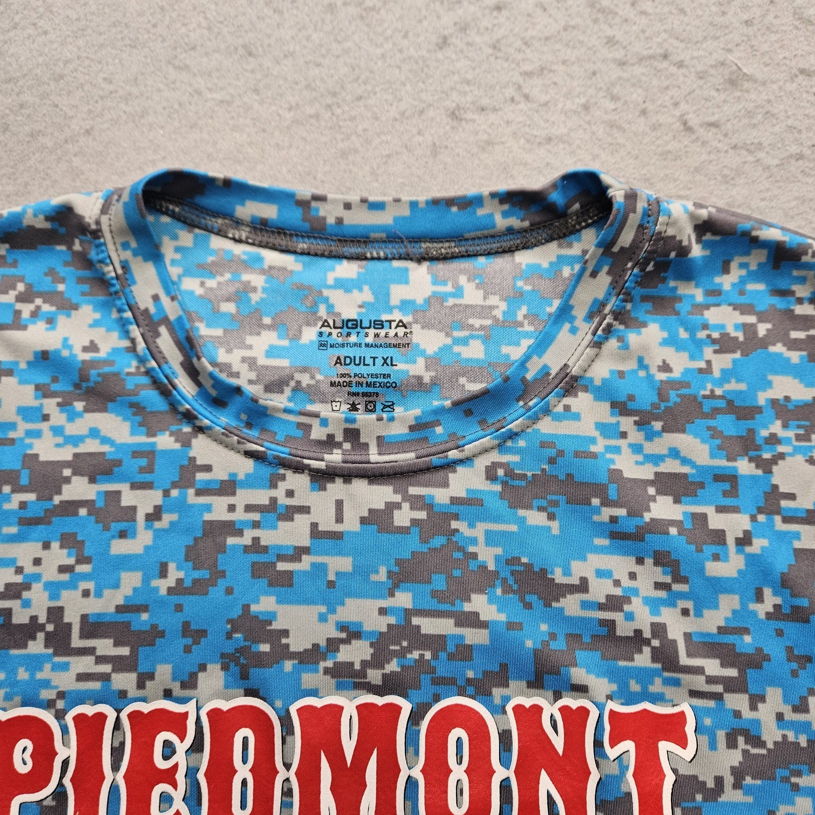 Augusta Sportswear Men's XL Blue Piedmont Printed T-Shirt gallery