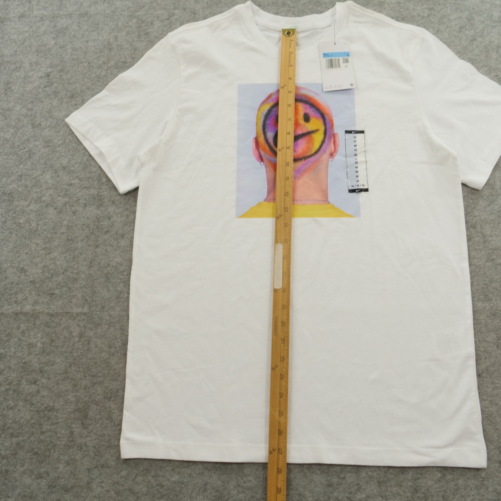 Nike x J Balvin Shirt Mens Medium White Graphic Print Crew Neck Short Sleeve New gallery