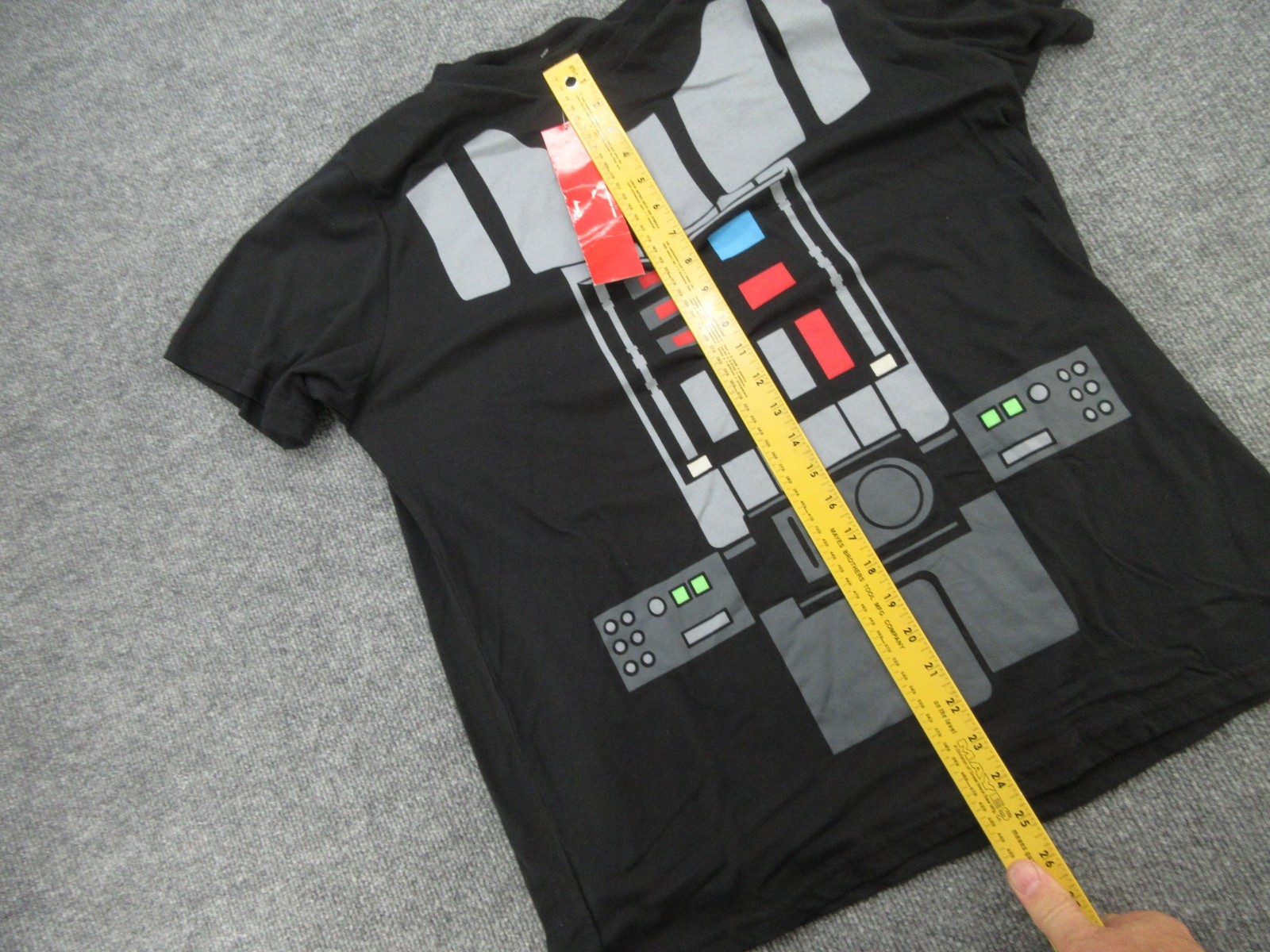 Star Wars Shirt Mens XL Black Darth Vader Costume Tee T-Shirt Cape Cosplay New gallery