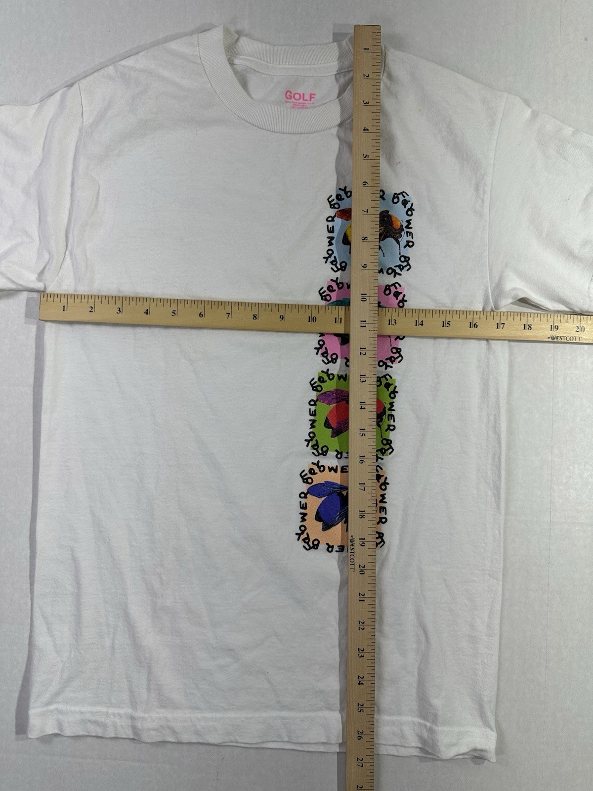 Golf Wang Flower Bee T-Shirt White Small Tyler The Creator Graphic Streetwear gallery