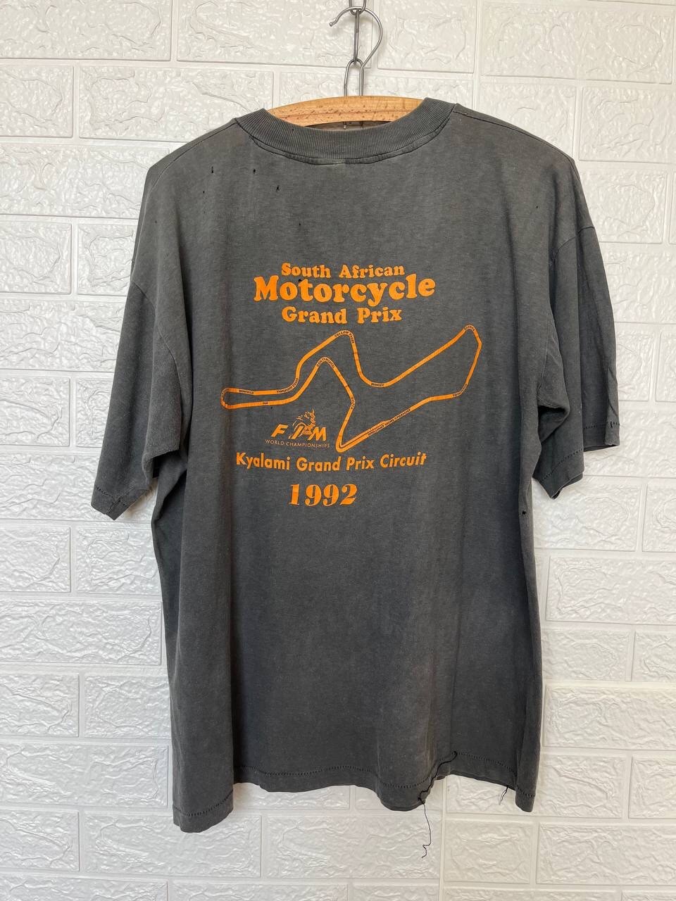 Vintage 1992 South African Motorcycle Grand Prix T-Shirt XL Kyalami FIM Schwantz gallery