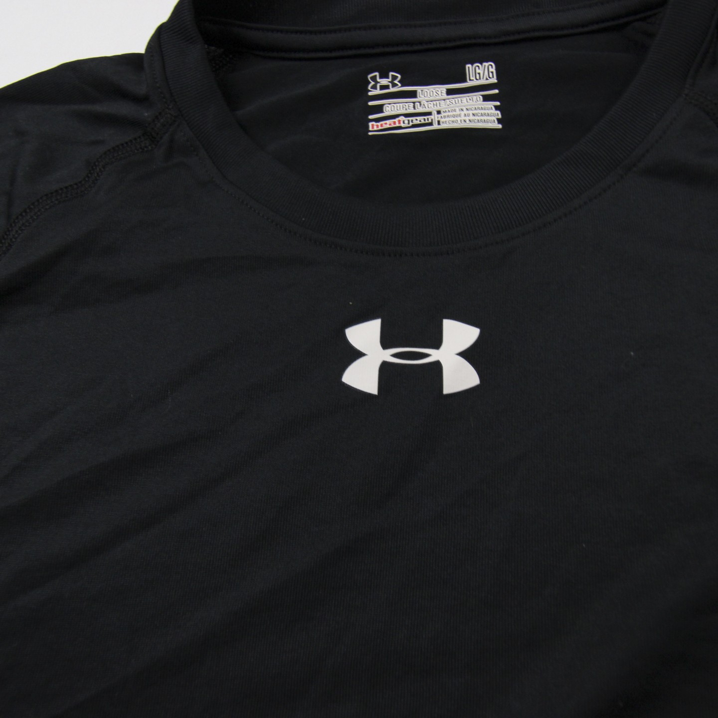 Under Armour HeatGear Short Sleeve Shirt Men's Black New without Tags L gallery