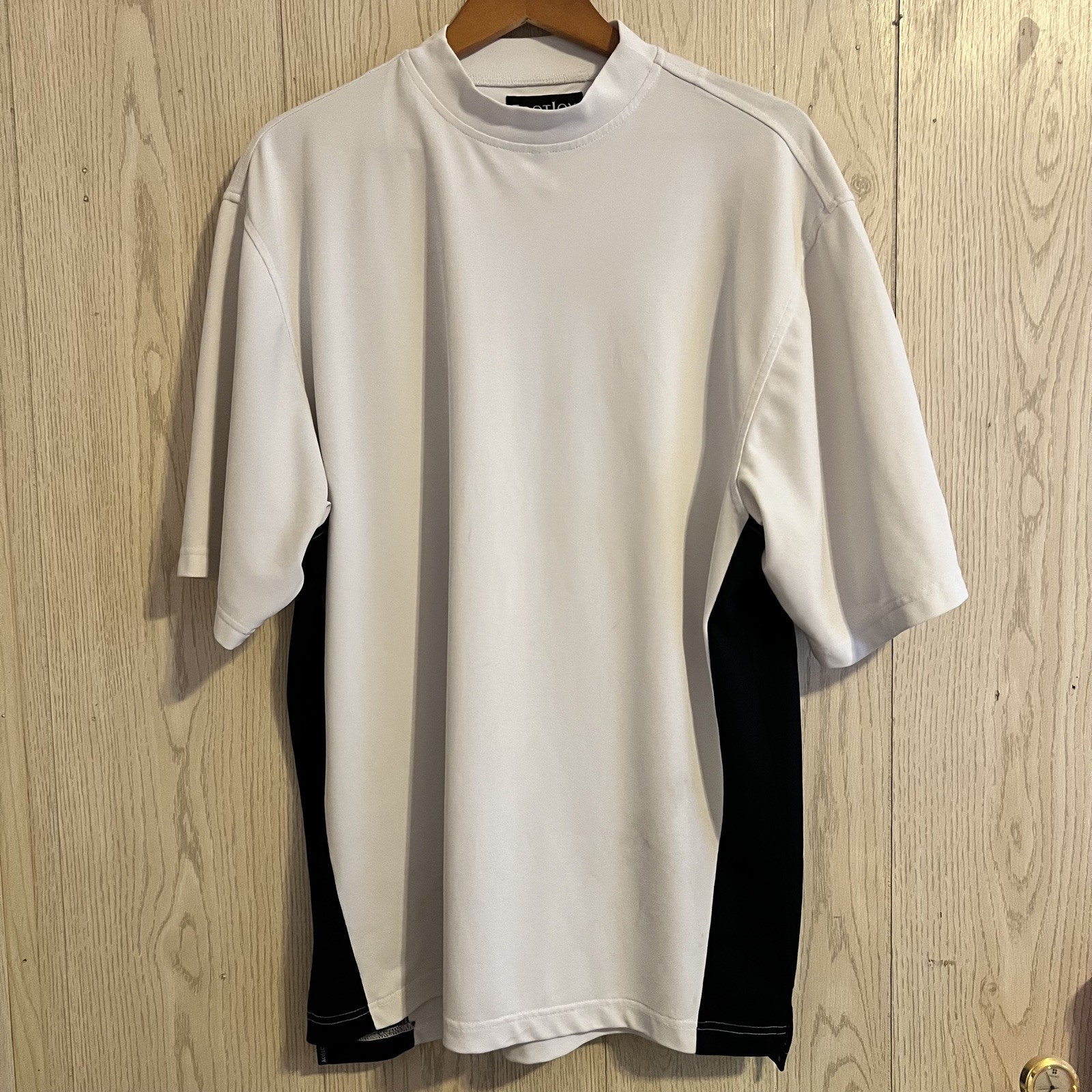 Vintage FootJoy shirt large White and Black Golf Tennis