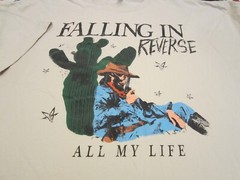 Falling In Reverse Concert T-Shirt – Tan – 3XL – All My Life