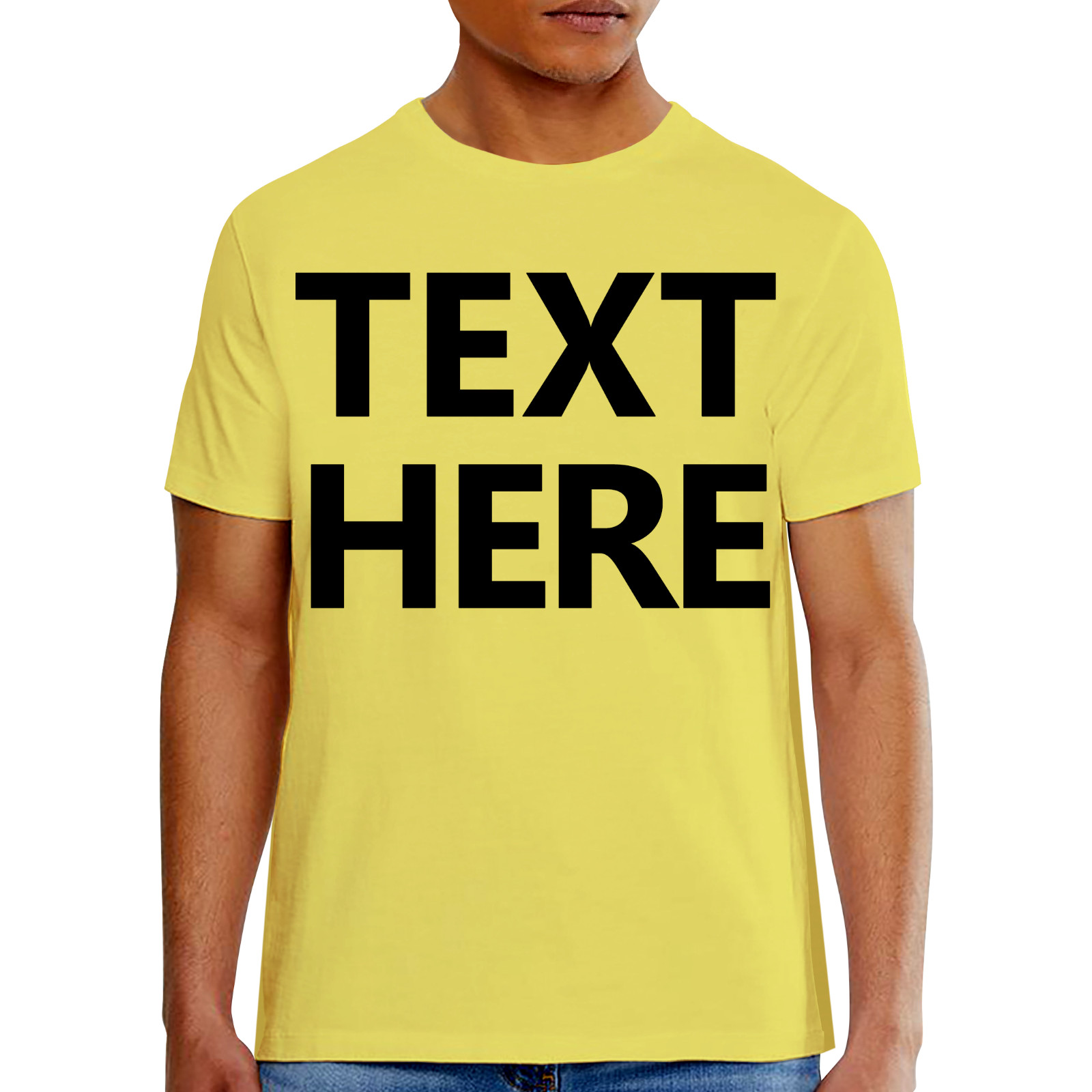 Hanes 5180 Men's T-Shirt - Custom Print - Add Any Text - Personalized Tee gallery