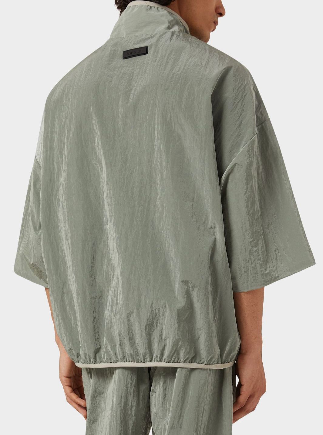 Fear Of God Essentials Men's Green Half-zip Mockneck Shirt Size XL gallery