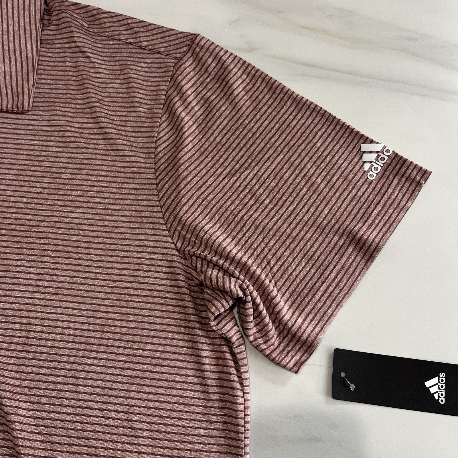 Adidas Golf Polo Feeder Striped Short Sleeve New ADVS20R778 Men’s Size XXL gallery