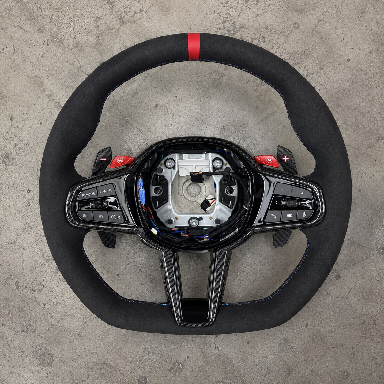 2024 M4 Alcantara Steering Wheel with heating virbate and m button functionality