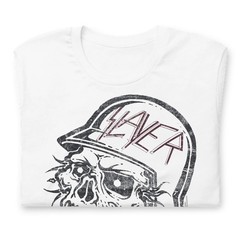Slayer Stamped Skull Officially Licensed Mens T Shirt Black
