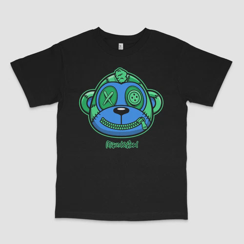 Misunderstood Bear Black Tee HOT
