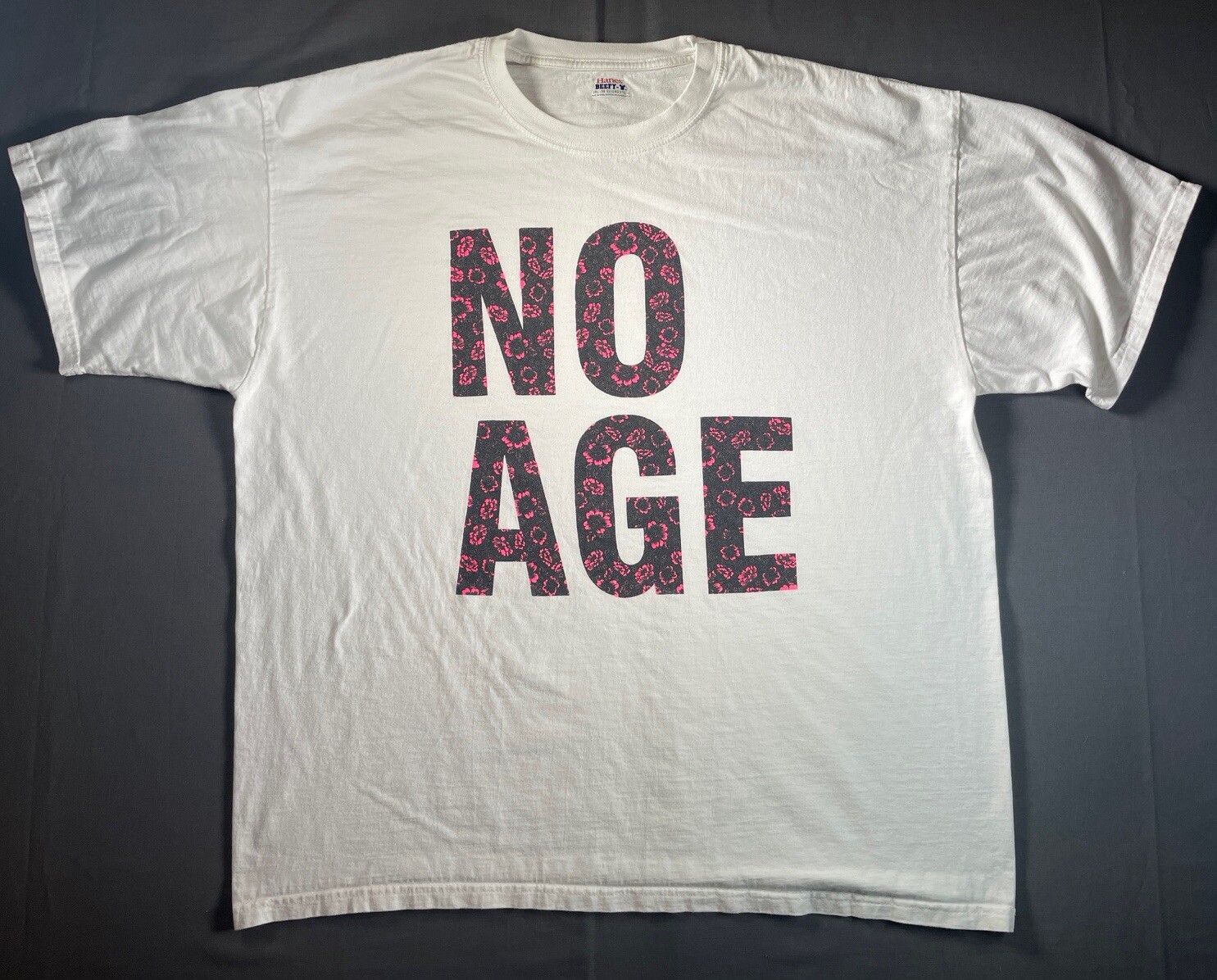 No Age Shirt Adult 2XL The Smell Los Angeles Band Tee Pink Floral Pattern gallery