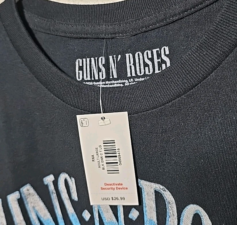 Guns N Roses Appetite Destruction T-Shirt SZ Large $26.99 Retail (Hang) gallery