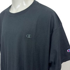 Champion Big & Tall Classic Tee Black 100% Cotton Logo Men’s 4XB New