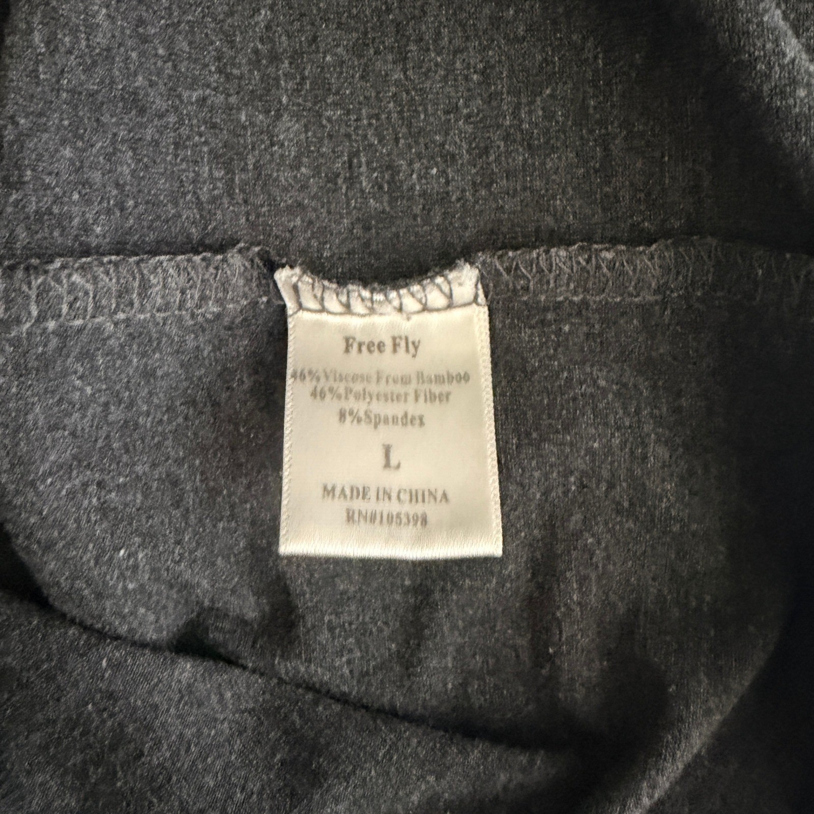 Free Fly Bamboo Pocket T-Shirt Mens L Charcoal Heather Gray Short Sleeve Tee gallery