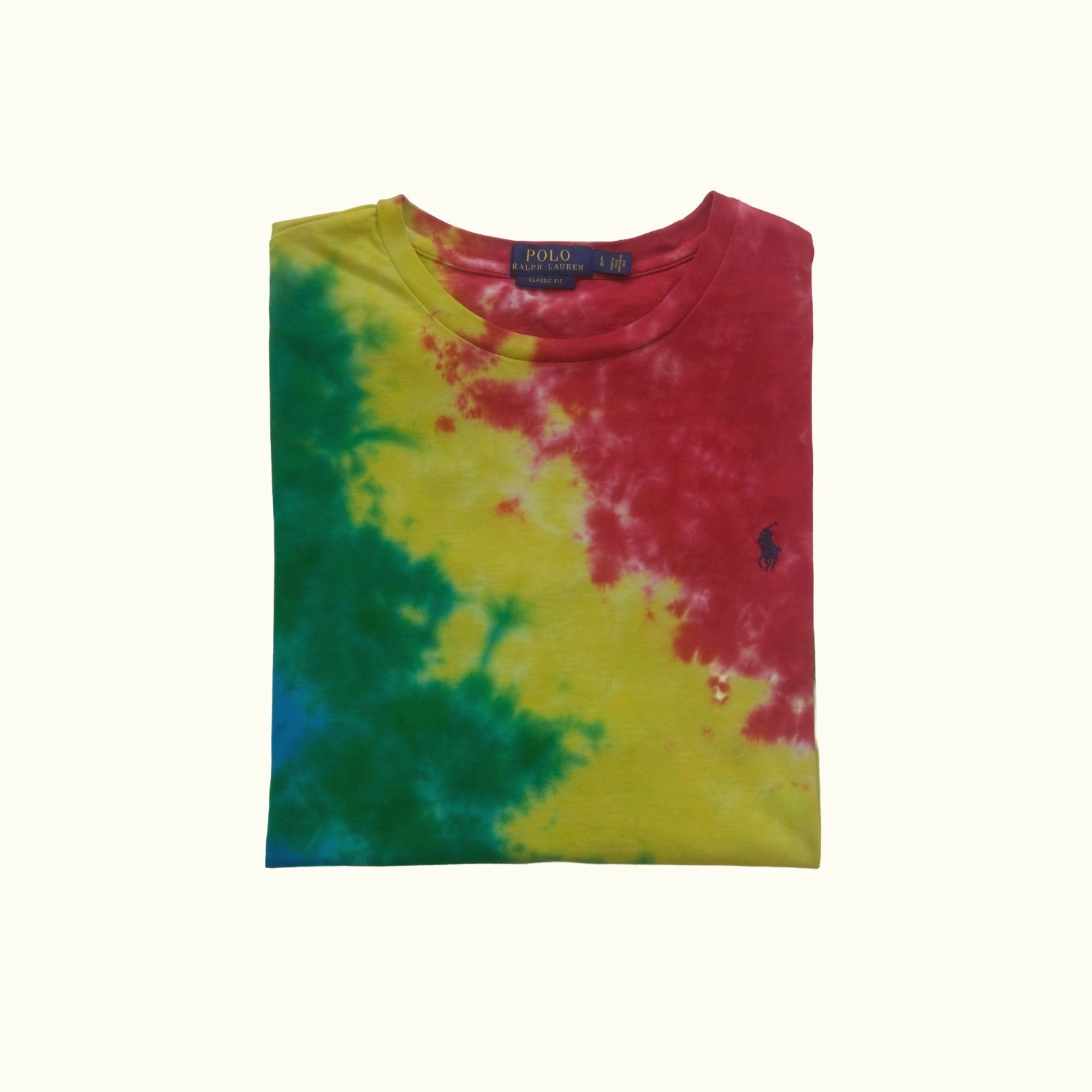 RALPH LAUREN POLO VTG Y2K RETRO BEACH CLASSIC OUTDOOR TIE DYE T SHIRT SZ L gallery