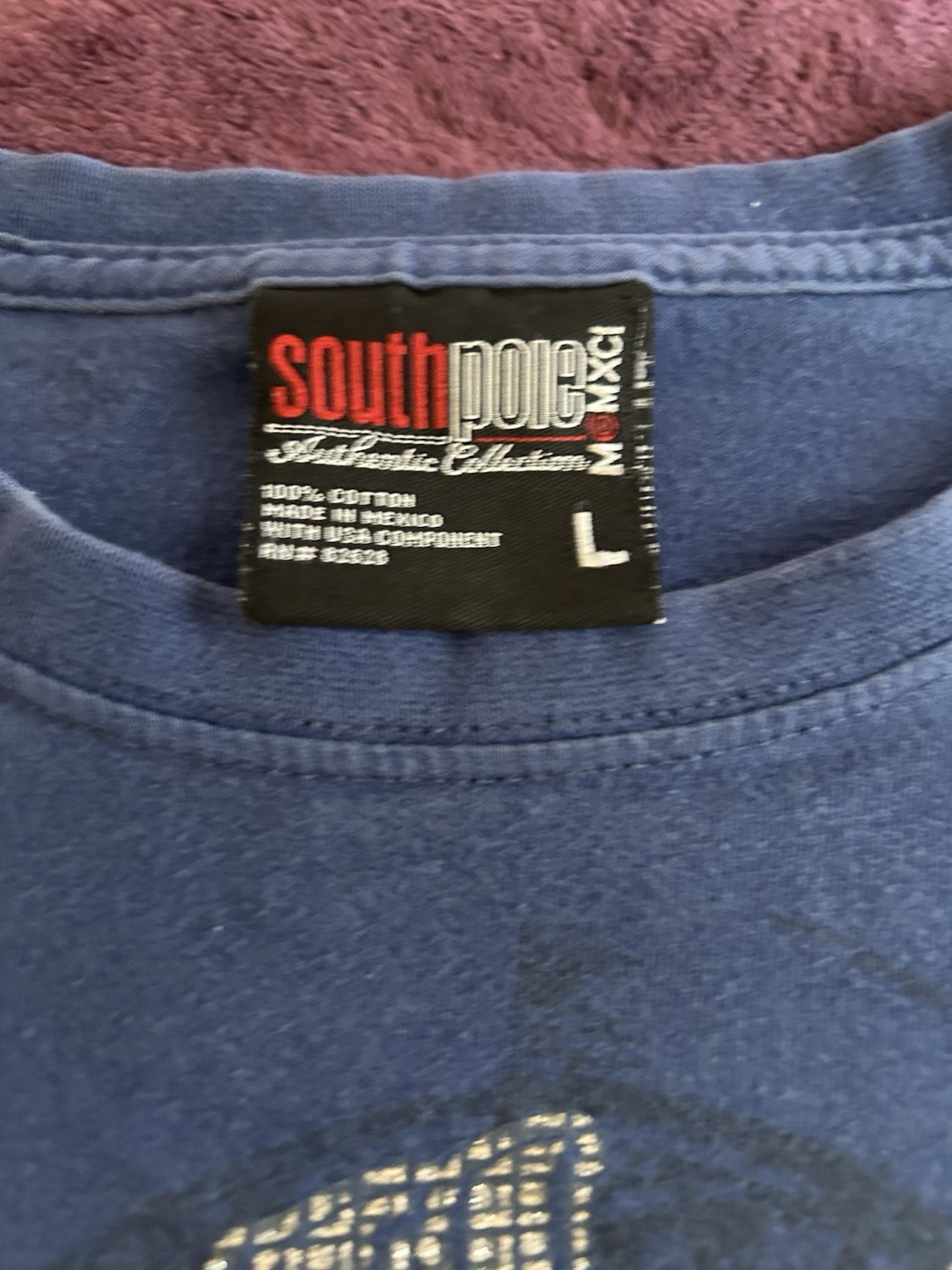 VTG Y2K South Pole-Bedazzled-Shiny Graphic Shirt-L(FIT M/S)Affliction/Tap Out gallery
