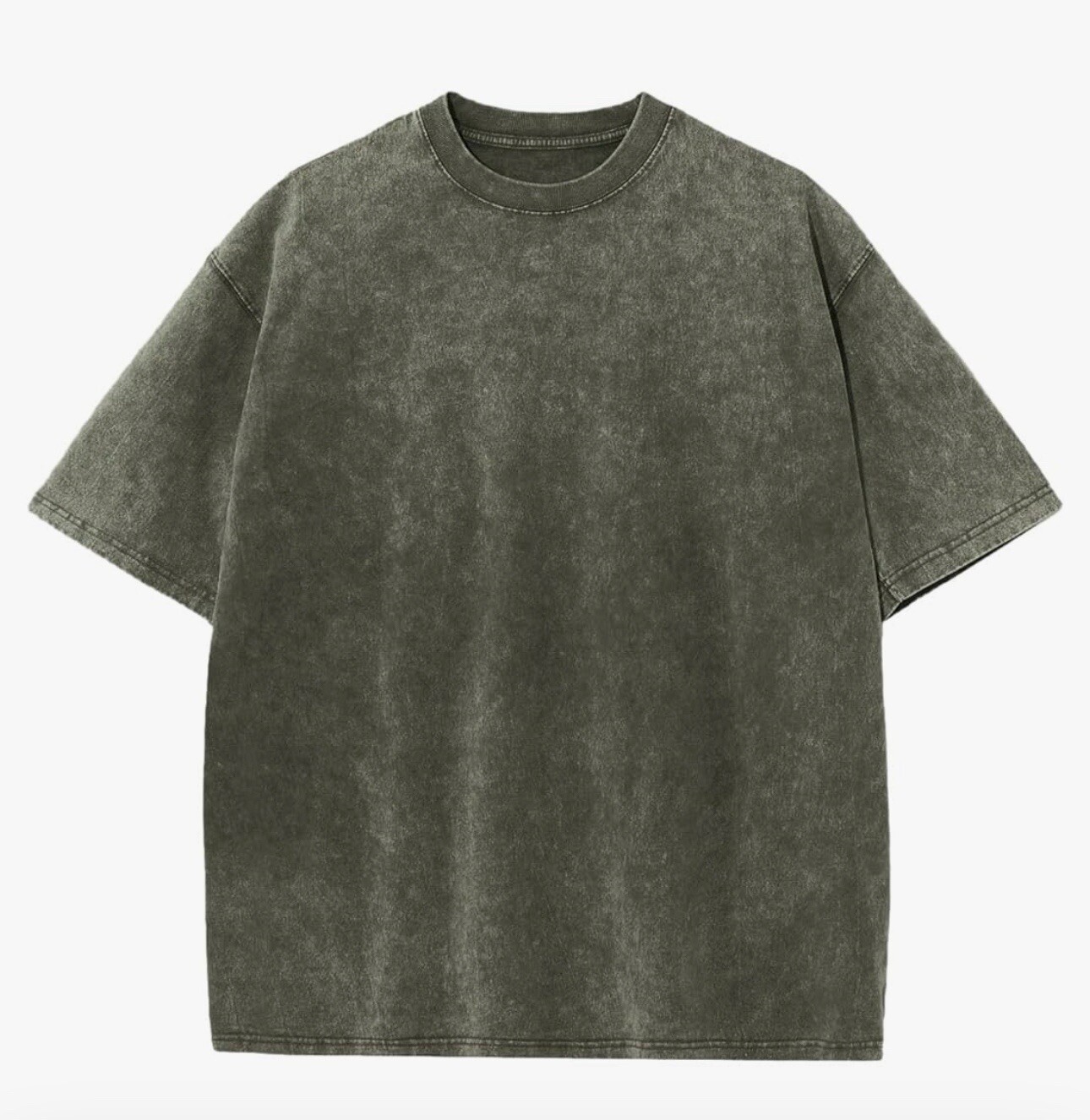Vintage Acid Washed Oversized Drop Shoulder Heavyweight Streetwear Black T-Shirt gallery